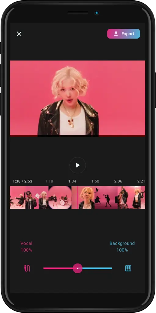 LocalSplit app interface showing audio and video track separation